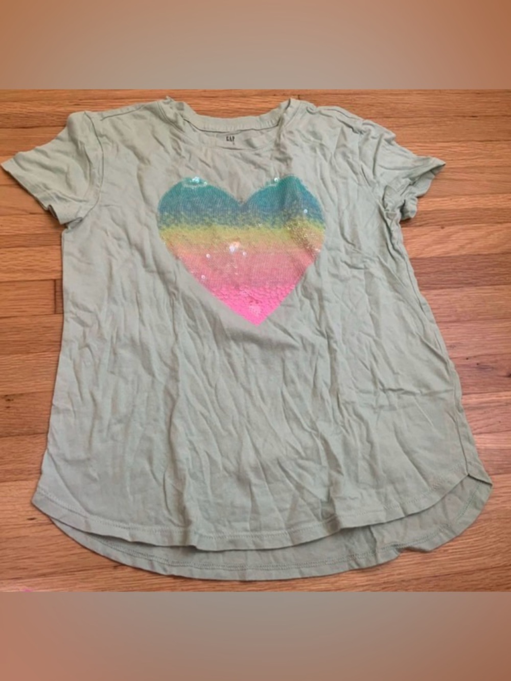 Heart sequins shirt size 8